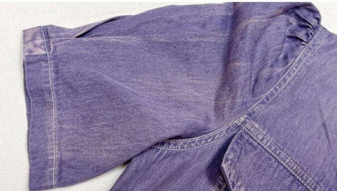 Women Retro Slim Denim Drawstring Dress