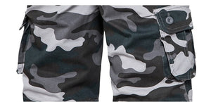 Men Camouflage Overalls Baggy Casual Shorts