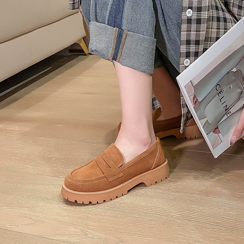 Women Loafers Casual Platform Shoes