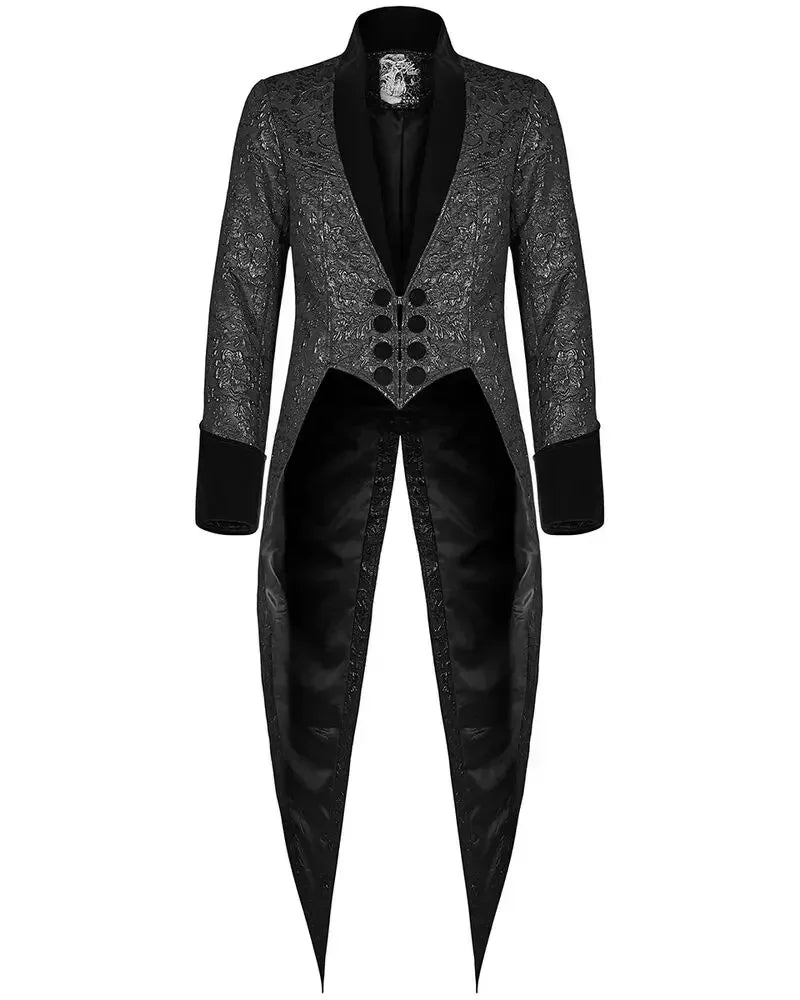 Men Punk Rave Gothic Tailcoat Jacket