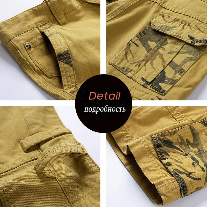 Men Cargo Camouflage Cotton Shorts