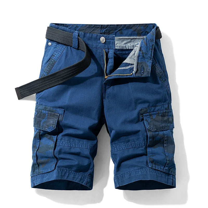 Men Cargo Camouflage Cotton Shorts
