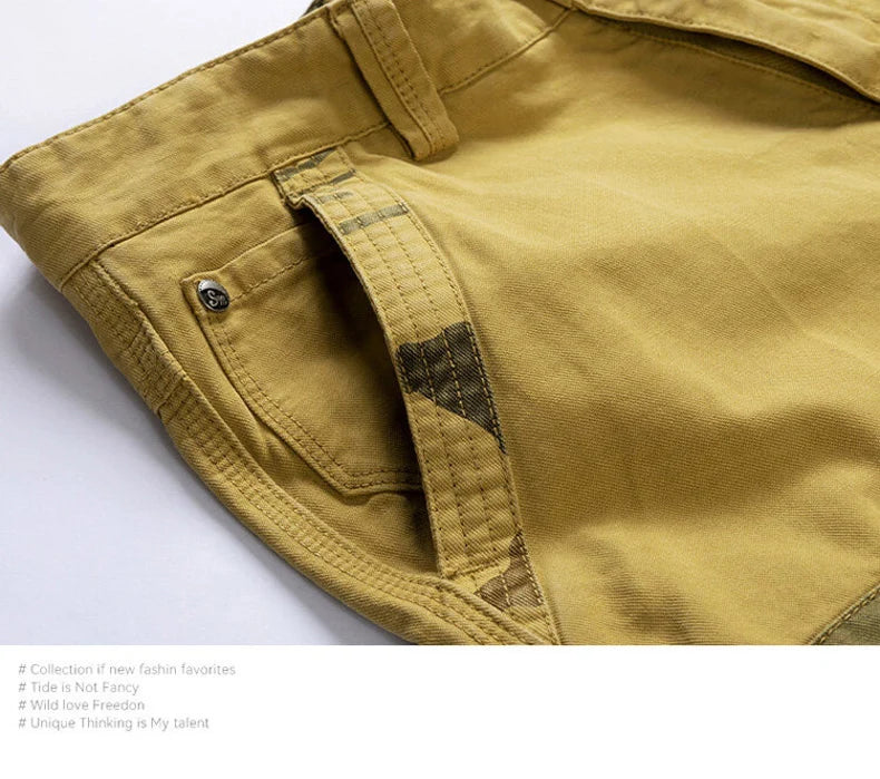 Men Cargo Camouflage Cotton Shorts