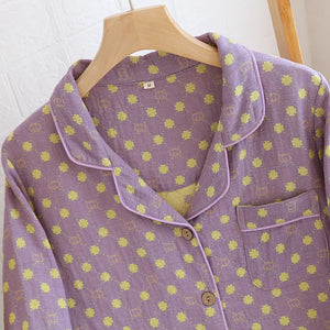 Women Vintage Cotton Pyjama Set