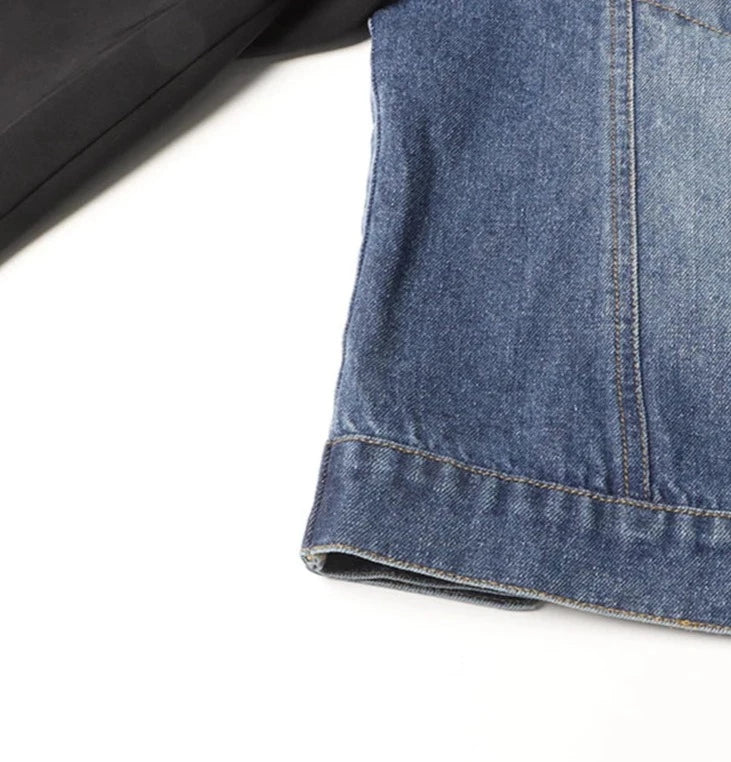 Women Vintage Casual Patchwork Denim Jackets
