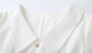 Women Vintage Lapel Single Breasted Dress