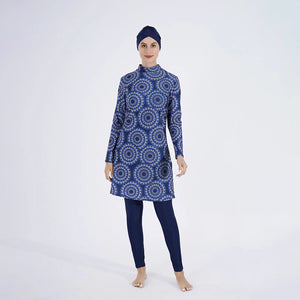 Women Hijab Modest Burkini 3 Pcs Swimsuit