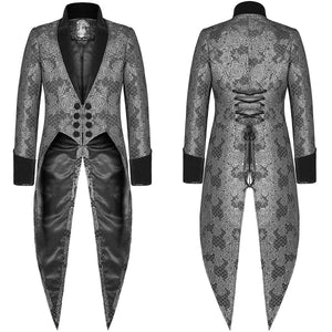 Men Punk Rave Gothic Tailcoat Jacket