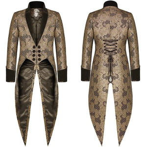 Men Punk Rave Gothic Tailcoat Jacket