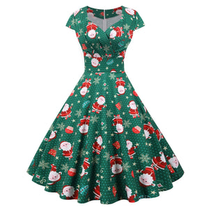 Womens vintage christmas dresses online