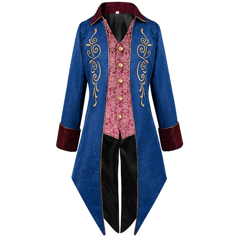 Medieval Jacquard Victorian Tuxedo Cosplay Gothic Jacket