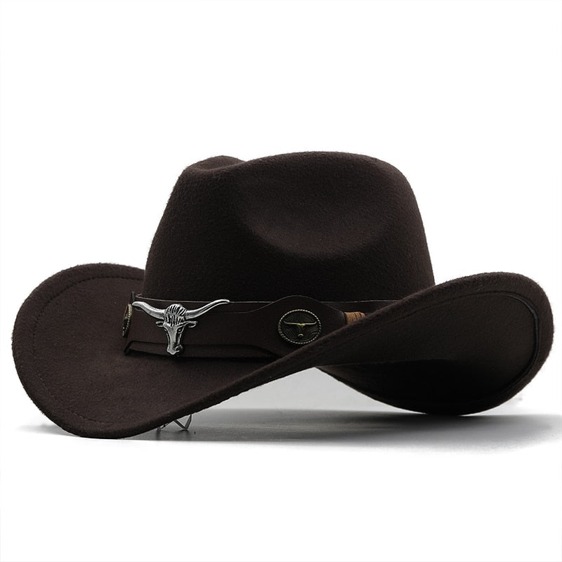 Unisex Wool Chapeau Cowboy Hat