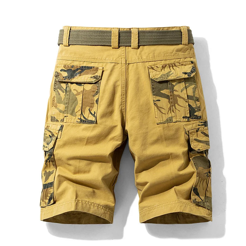 Men Cargo Camouflage Cotton Shorts