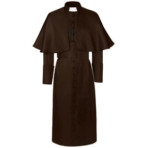 Medieval Priest Costume Robe Clergy Cassock