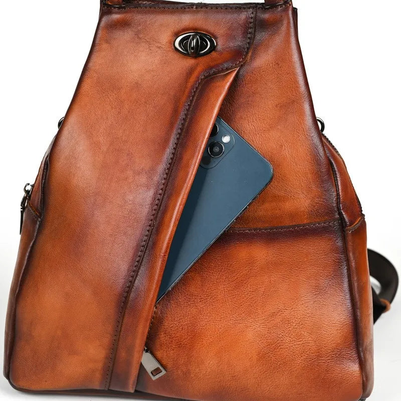 Women Vintage Cowhide Genuine Leather Bags