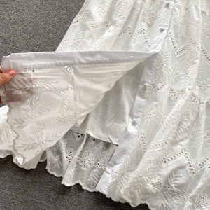 Women Embroidery Vintage Maxi Long Dress