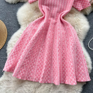 Women Korean Ruched Mini Solid A Line Dress