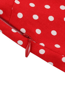 Women Rockabilly Vintage Polka Dot Midi Dress