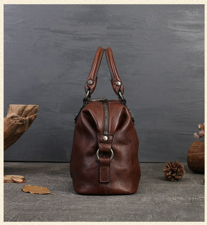 Women Retro Handmade Bohemian Genuine Leather Bags