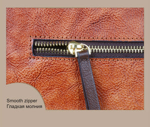 Women Embossed Butterfly Tote Retro Leather Vintage Bag