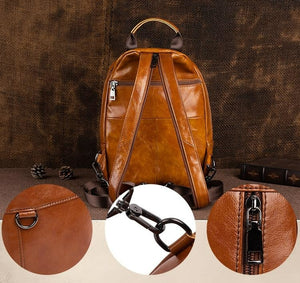 Men Retro Vintage Handmade Genuine Leather Bags
