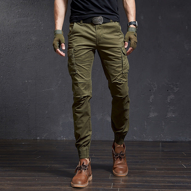 Men Slim Military Camouflage Casual Tactical Cargo Pant