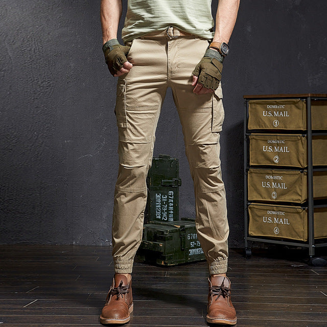 Men Slim Military Camouflage Casual Tactical Cargo Pant
