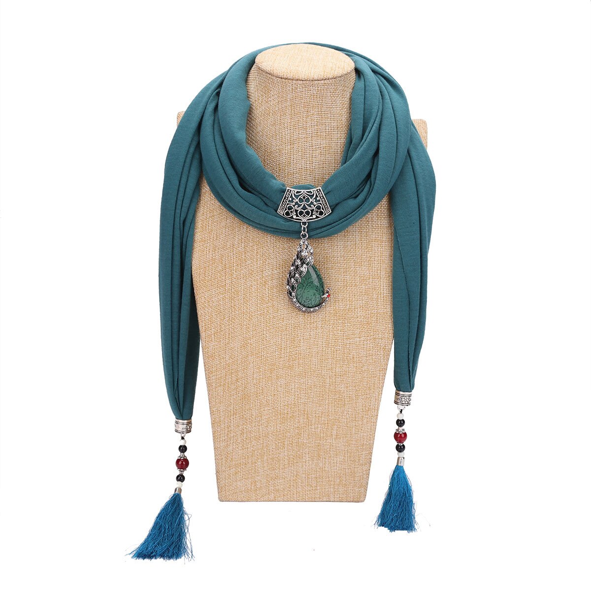 Women Bohemian Pendant Scarf Neckerchief Foulard