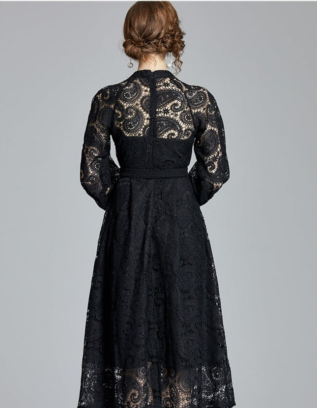 Women Vintage Celebrity-inspired Vestidos Lace Dress