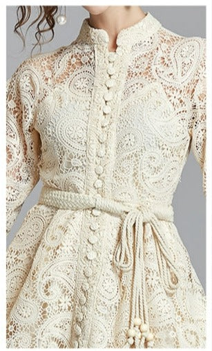 Women Vintage Celebrity-inspired Vestidos Lace Dress