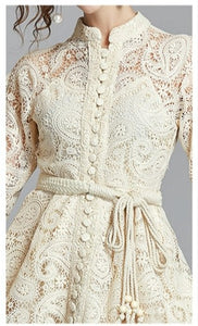 Women Vintage Celebrity-inspired Vestidos Lace Dress