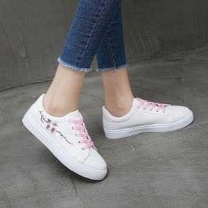 Women Embroidery Vulcanized Sneakers Shoes
