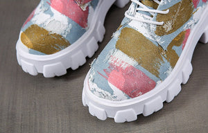 Women Canvas Tide Boots Platform Thick High-top Sneakers