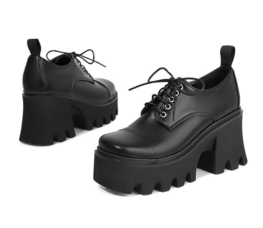 Women Harajuku Chunky Heel Light Gothic Shoes