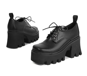 Women Harajuku Chunky Heel Light Gothic Shoes