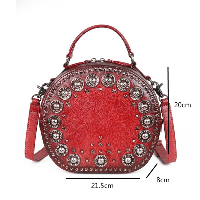 Women Retro Handmade Genuine Leather Bags