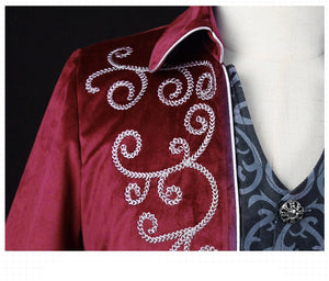 Men Tuxedo Gothic Steampunk Vintage Frock Medieval Victorian Costume