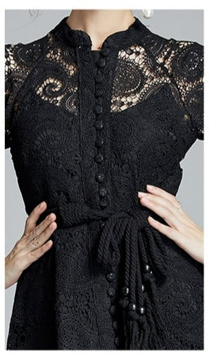 Women Vintage Celebrity-inspired Vestidos Lace Dress