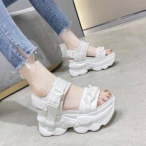 Women Chunky Wedges Platform High Heel Casual Sandals