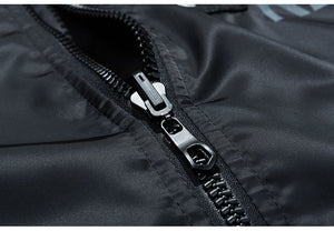 Men Embroidery Parkas Casual Bomber Jacket