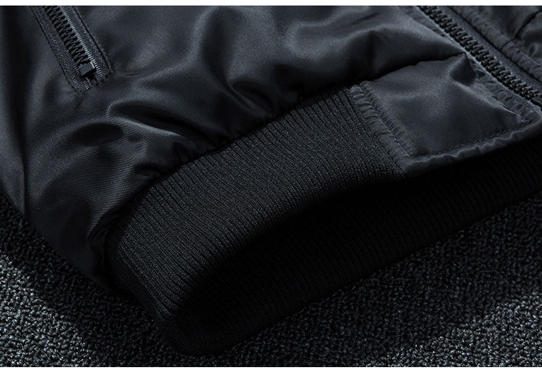 Men Embroidery Parkas Casual Bomber Jacket
