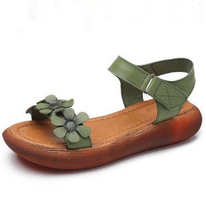 Women Genuine Leather Comfort Casual Sandals