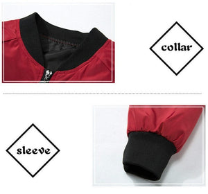 Men Embroidery Baseball Hip Hop Jacket
