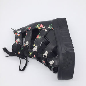 Women Floral Gladiator Open Toe Sandals