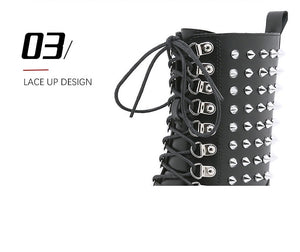 Women Handmade Motorcycle Punk Lolita Boots