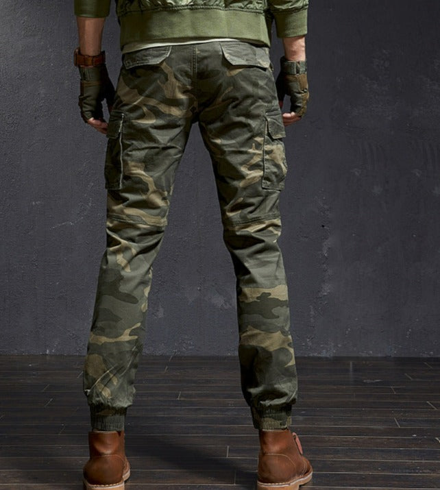 Men Slim Military Camouflage Casual Tactical Cargo Pant