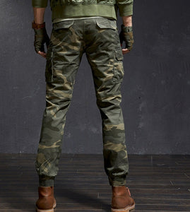 Men Slim Military Camouflage Casual Tactical Cargo Pant