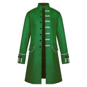 Men Vintage Victoria Gothic Mid-length Coat