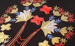 Women Embroidery Vintage Celebrity-inspired Robe Cocktail Dress