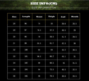 Men Slim Military Camouflage Casual Tactical Cargo Pant